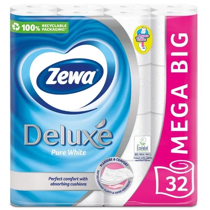 TUALETES PAPĪRS ZEWA DELUXE 32GAB.
