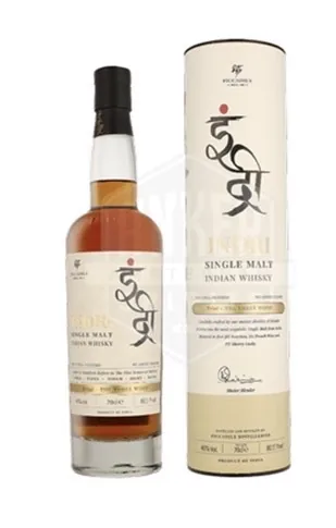 Viskijs Indri Trini Single Malt, 46%, kastē, 0,7 l