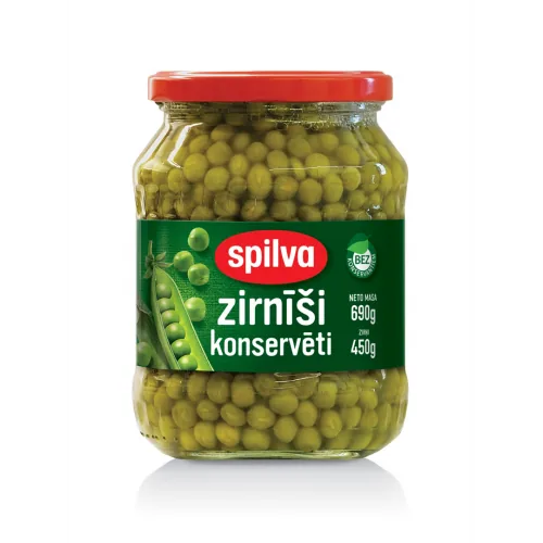 ZIRŅI ZAĻIE SPILVA KONSERVĒTI 690G/450G
