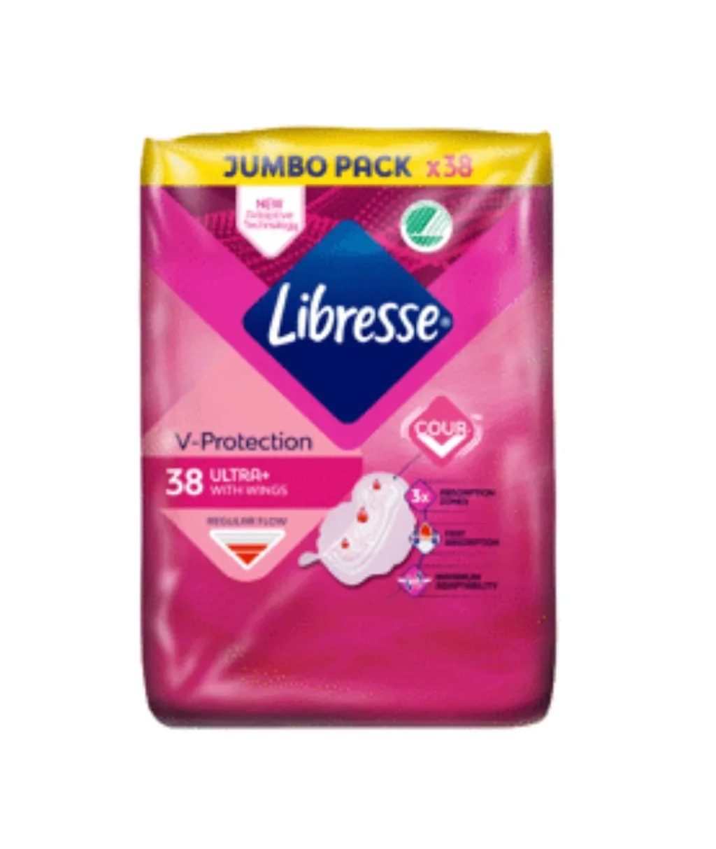 HIGIĒNISKĀS PAKETES LIBRESSE ULTRA NORMAL JUMBO PACK 38GAB