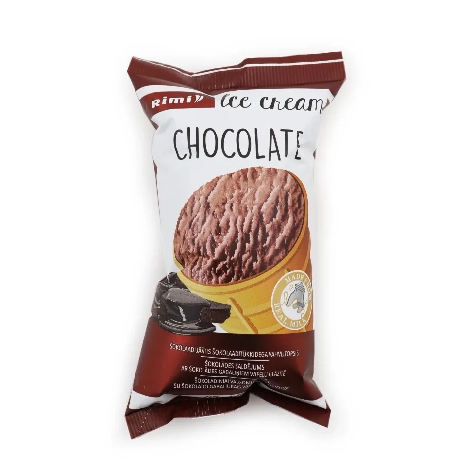 ŠOKOLĀDES SALDĒJUMS RIMI AR ŠOKOLĀDES GABALIŅIEM 120ML/65G
