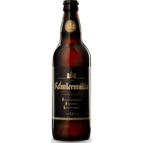 Alus Valmiermuižas tumšais 5,8% 0,5 l stikls