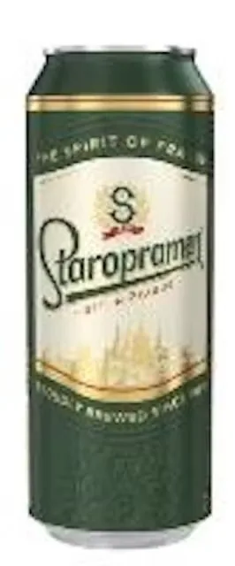 Alus Staropramen Premium, bundžā,5%, 0.5 I(DEP)
