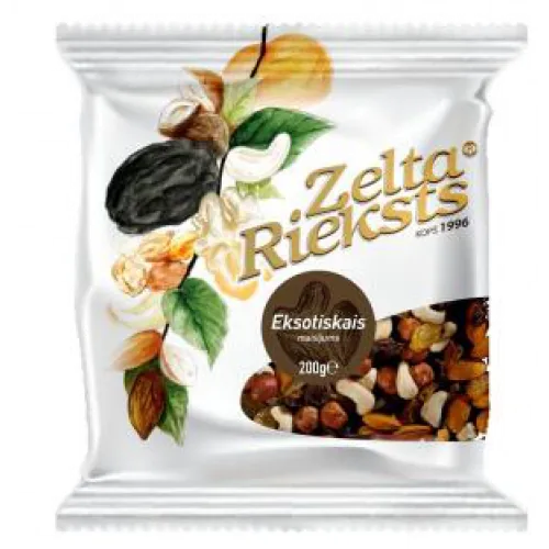 RIEKSTU AUGĻU MAISĪJUMS ZELTA RIEKSTS EKSOTISKAIS 200G