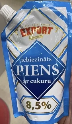 IEBIEZINĀTS PIENS AR CUKURU EXPORT 290G