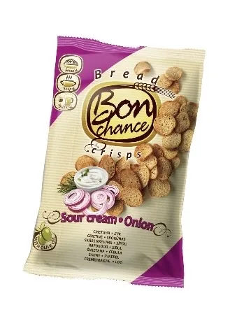 MAIZES ČIPSI  BON CHANCE AR KRĒJUMA GARŠU UN SĪPOLIEM, 120G