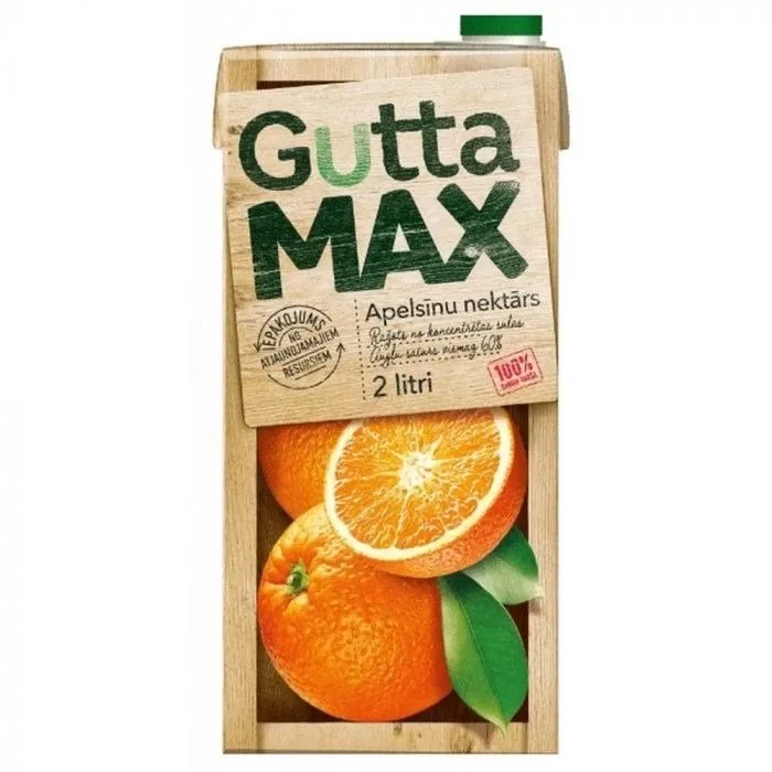 NEKTĀRS GUTTA APELSĪNU MAX, 2L