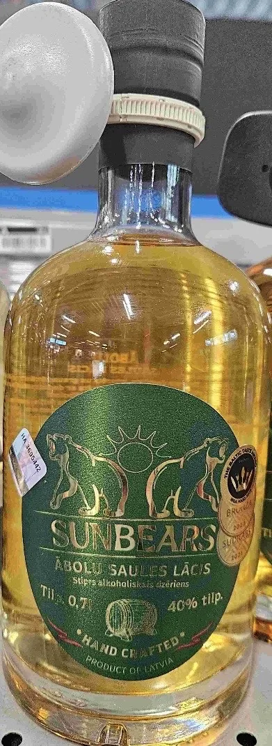 Uzlējums sunbears ābolu saules lācis 40% 0,7 l