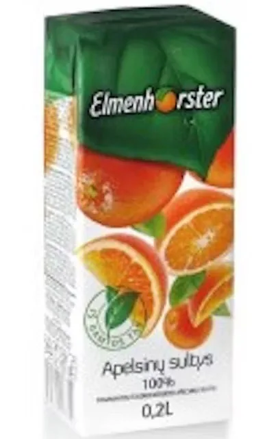 SULA ELMENHORSTER APELSĪNU 100%, AR VIT., 0.2L