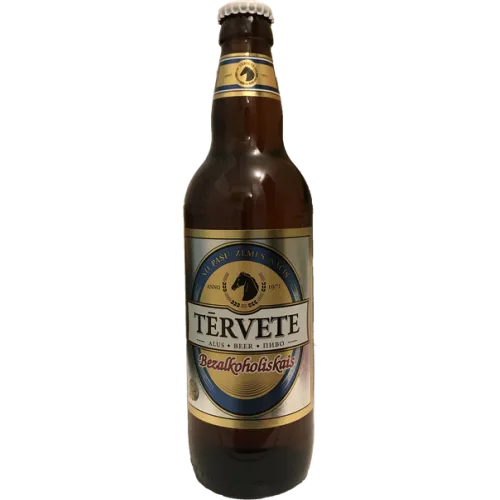 ALUS BEZALKOHOLISKAIS TĒRVETES 0.5% 0.5L STIKLS