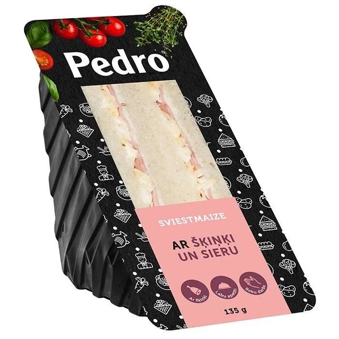 SVIESTMAIZE PEDRO AR ŠĶIŅĶI UN SIERU 135G