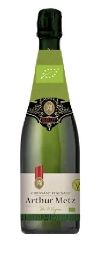 Игристое белое вино Arthur Metz Crémant d'Alsace BIO Vegan, Brut, 12%, 0,75 л