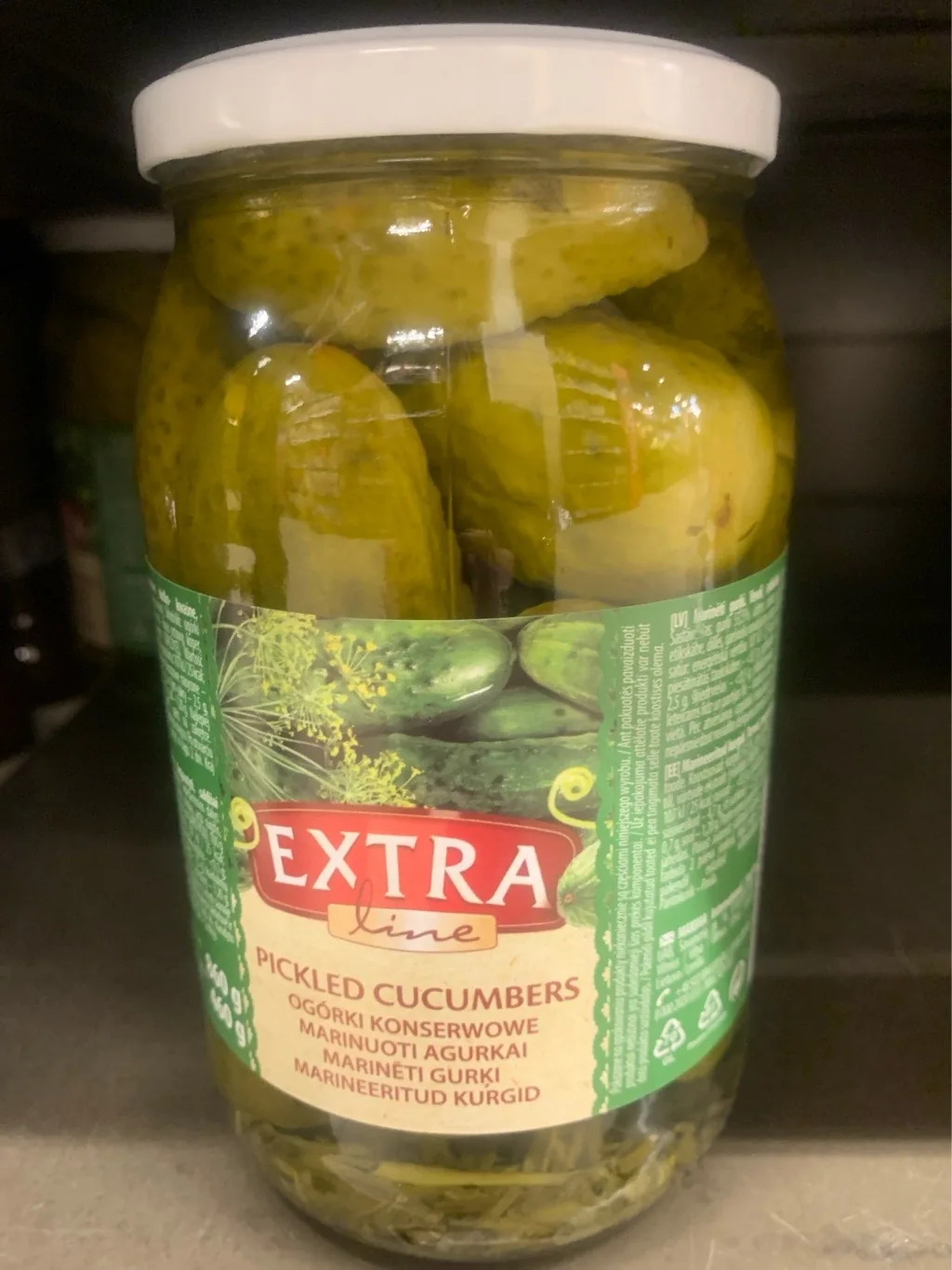 MARINĒTI GURĶI EXTRA LINE 860G 