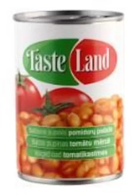 PUPIŅAS BALTĀS TOMĀTU MĒRCĒ TASTELAND, 400G/240 G