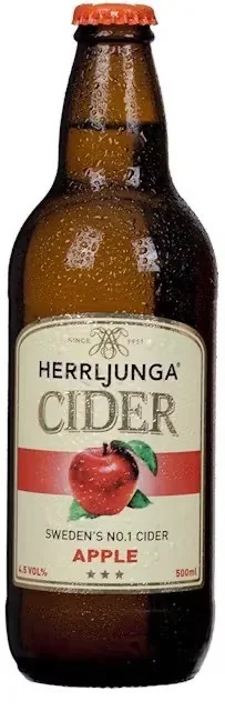 Сидр Herrljunga яблочный, 4,5%, 0,5 л