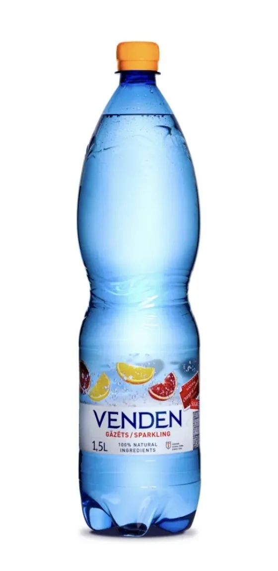 ŪDENS AR APELSĪNU CITRONU GARŠU, GĀZĒTS 1.5L, VENDEN