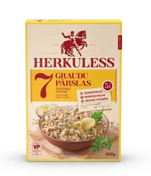 7GRAUDU PĀRSLAS HERKULESS AR KLIJĀM UN LINSĒKLĀM 500G