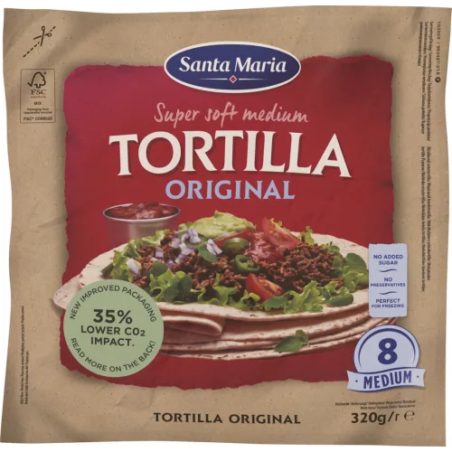 TORTILLA SANTA MARIA KVIEŠU 320G