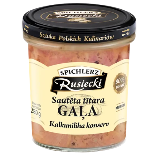 KONSERVI S.RUSIECKI TĪTARA GAĻA SAUTĒTA 280G STIKLS
