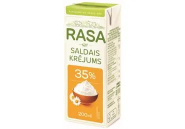 SALDAIS KRĒJUMS RASA UHT 35% 200G
