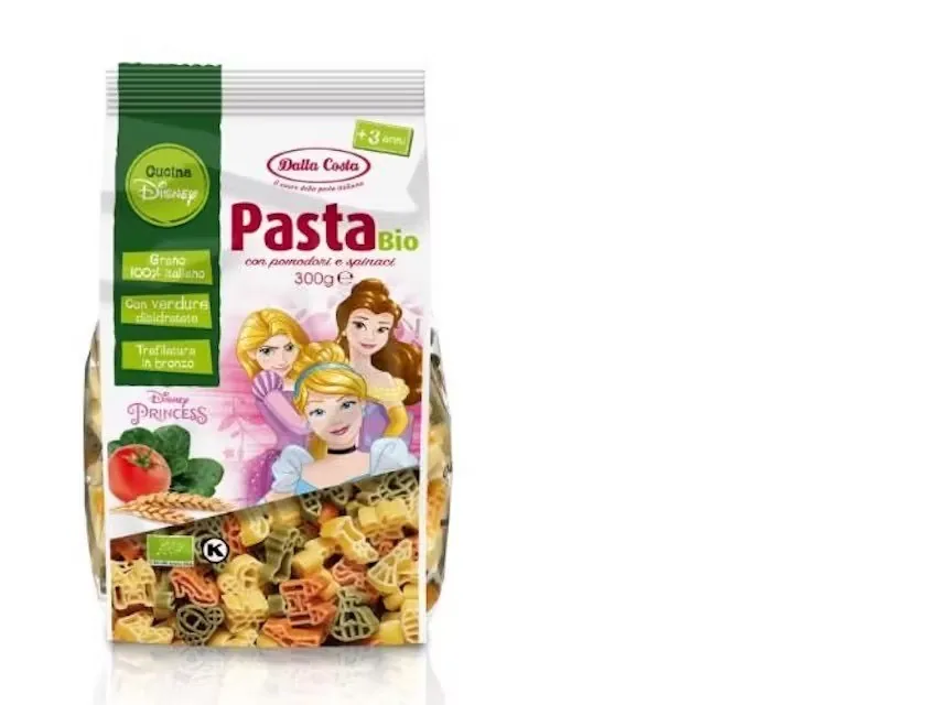 MAKARONI DALLA COSTA BIO "PRINCESS" NO CIETO KVIEŠU MANNAS PUTR. AR TOMĀTIEM UNSPINĀTIEM, 300G