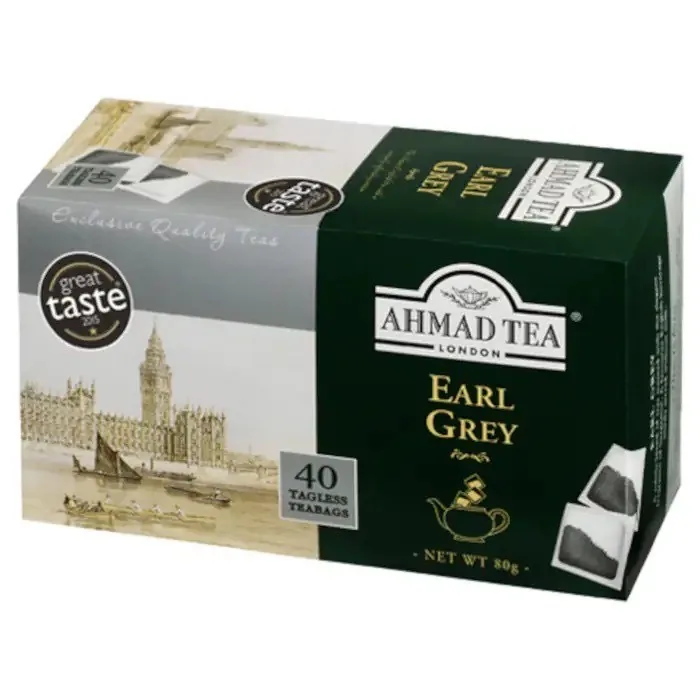 Melnā tēja Ahmad Tea Earl Grey 40 x 2 g