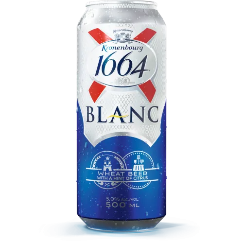 Alus Kronenbourg 1664 Blanc 5% 0,5 l can
