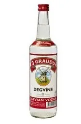 Водка 3 Graudu 38%, 0,7 л