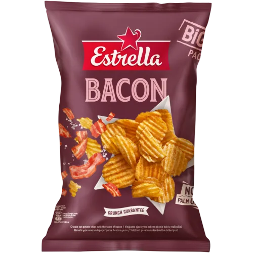 ČIPSI ESTRELLA AR BEKONA GARŠU 180G
