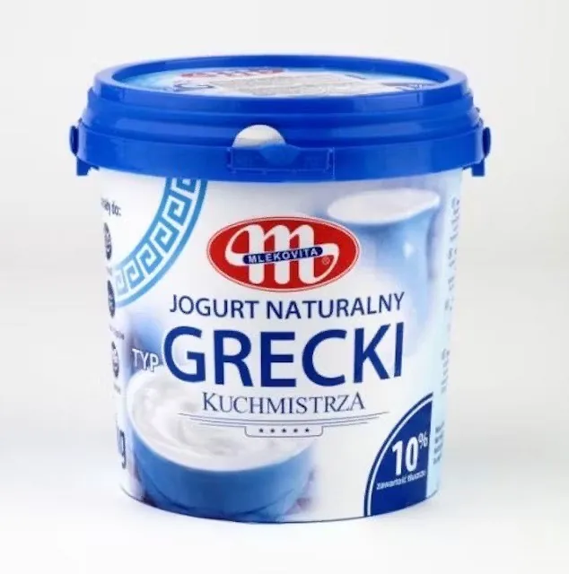 GRIEĶU JOGURTS MLEKOVITA, BEZ PIEDEVĀM, 10%, 1KG
