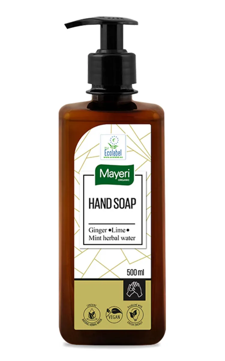 MAYERI ORGANIC ŠĶIDRĀS ZIEPES INGVERS UN LAIMS, 500ML