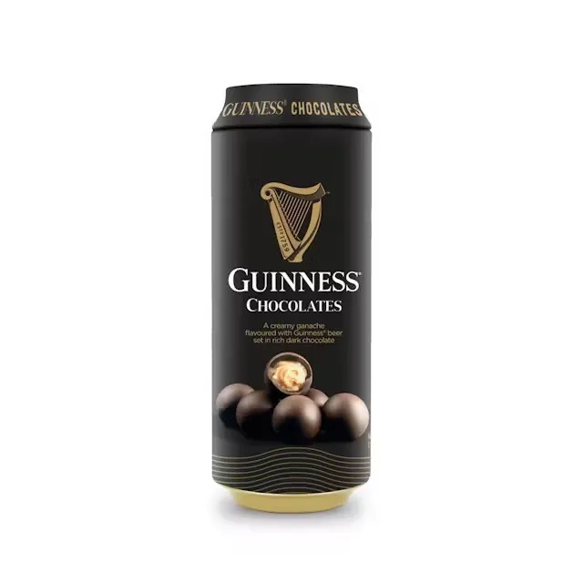 TUMŠĀS ŠOKOLĀDES KONFEKTES GUINNESS, AR KRĒJUMU UN ALU, BUNDŽĀ, 125G
