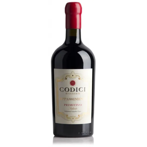 Sarkanvīns Codici Salento Primitivo Appassimento 14,5% 0,75 l