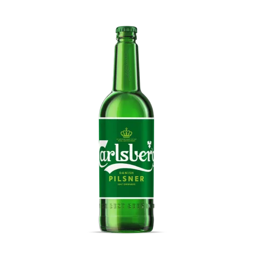 Alus Carlsberg 5% pudelē 0,5 l