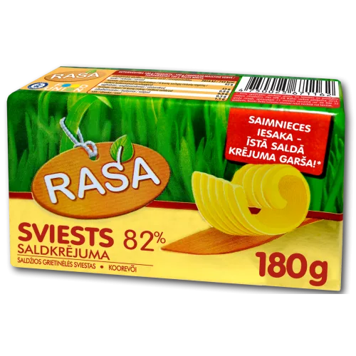 SVIESTS RASA SALDKRĒJUMA 82% 180G