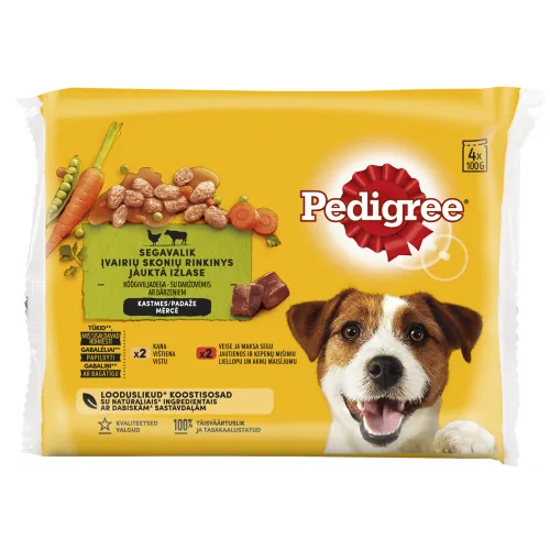 BARĪBA SUŅIEM KONS. PEDIGREE  ADULT 4X100G 