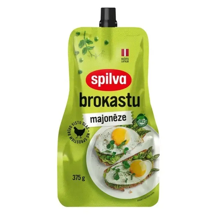 MAJONĒZE SPILVA BROKASTU STĀVPAKA 250ML/375G