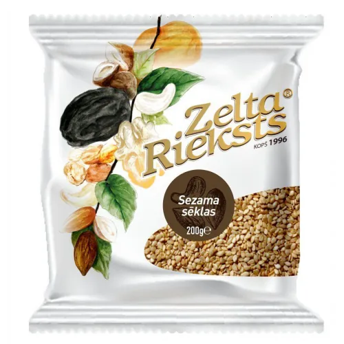 SEZAMA SĒKLAS ZELTA RIEKSTS 200G