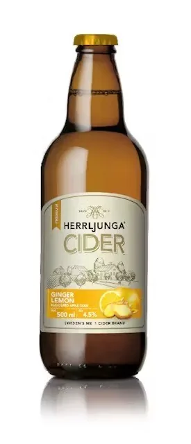 Сидр Herrljunga имбирно-лимонный, 4%, 0,5 л