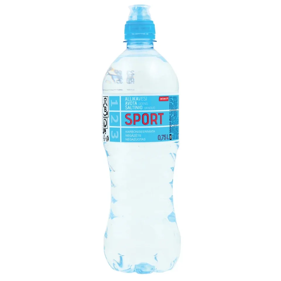 AVOTA ŪDENS RIMI SPORT NEGĀZĒTS 0,75L