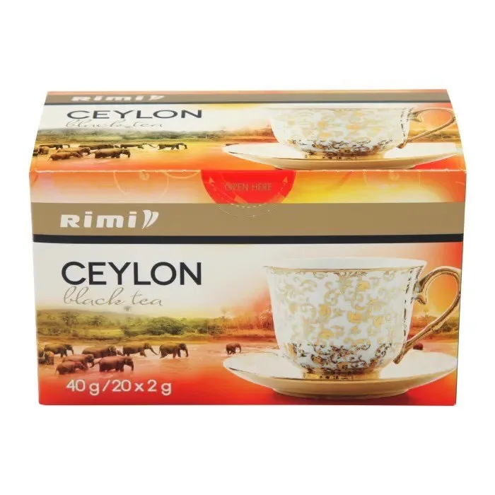 Melnā tēja Rimi Ceilonas 20 x 2 g