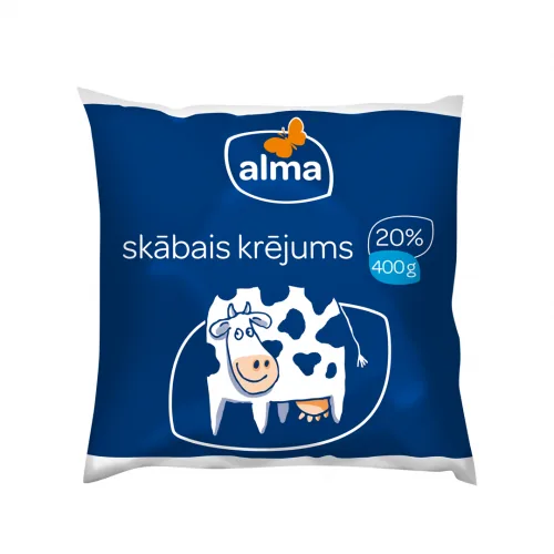 SKĀBAIS KRĒJUMS ALMA 20% 400G POLIPAKA