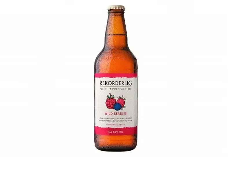 Sidrs rekorderlig wild berries, stiklā, 4,5%, 0.5 I(DEP)