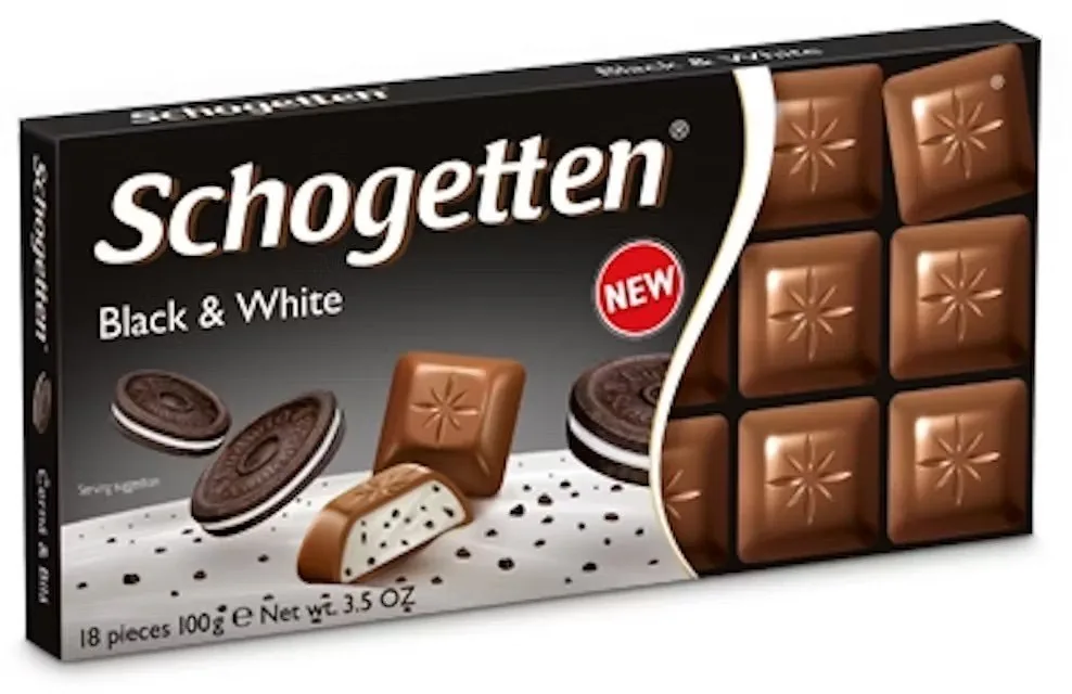 ŠOKOLĀDE SCHOGETTEN BLACK&WHITE,100G