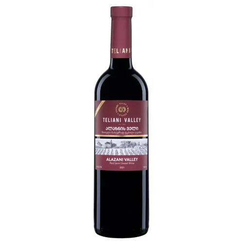 Vīns S. Teliani Alazani Valley Red 11,5% pussalds 0,75 l