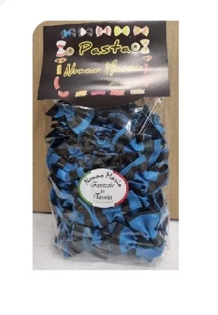 MAKARONI NONNO MARIO FARFALLE, ZILA UN MELNA, 250G