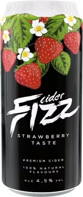 Сидр Fizz клубничный, 4,5%, 0,5 л