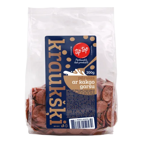 SAUSĀS BROKASTIS TIP TOP PĀRSLAS AR KAKAO 200G