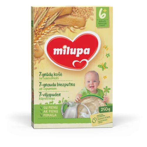BIEZPUTRA MILUPA BISKVĪTA KĒKSA NO 6MĒN. 250G