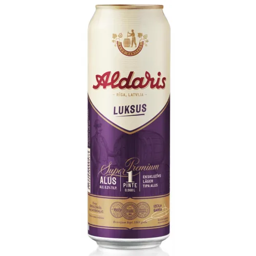 Alus Aldaris Luksus 5,2% 0,568 l can